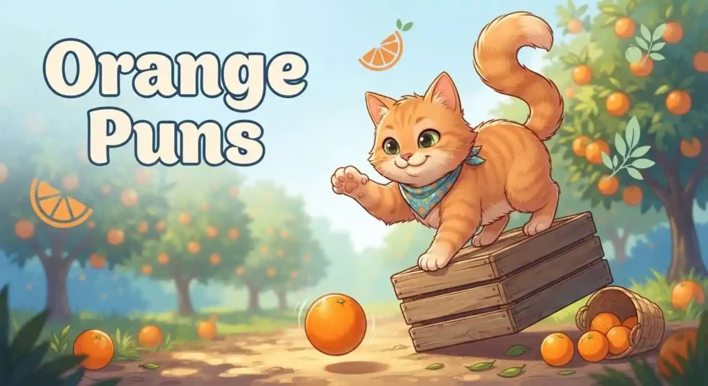 Ginger cat surrounded by oranges