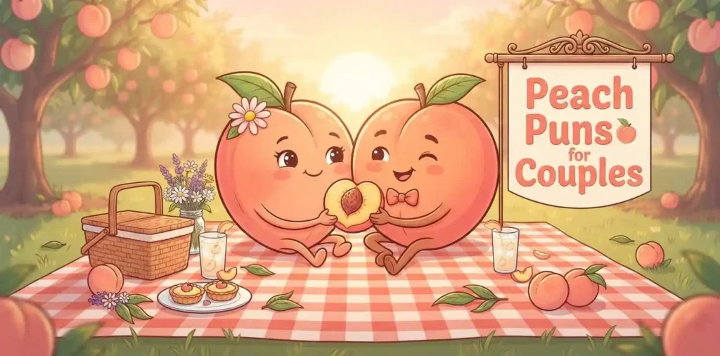 Cute peach couple on date