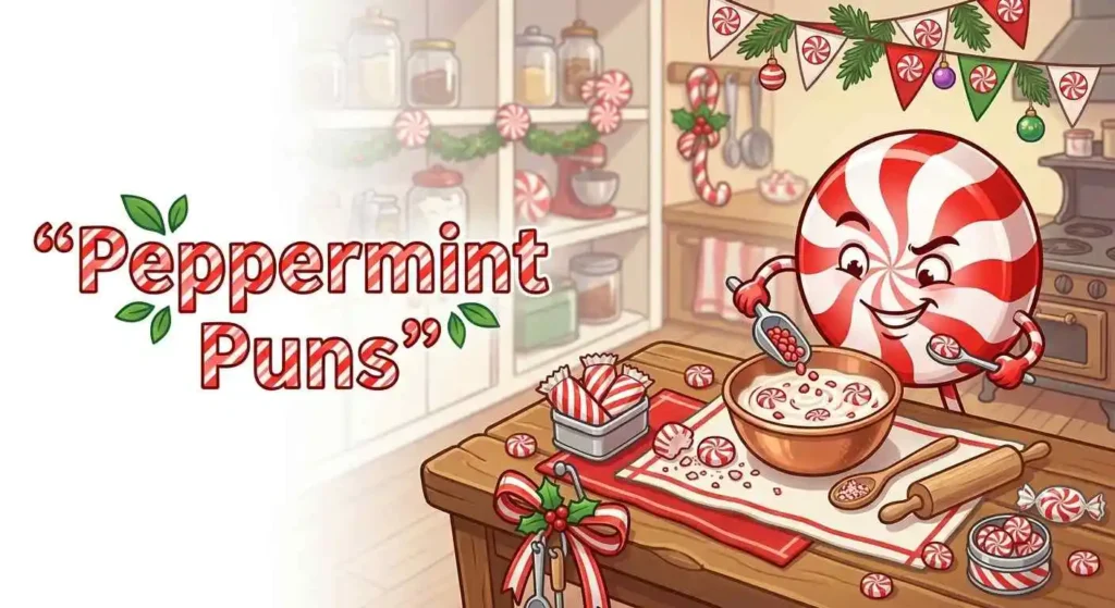 Playful peppermint candy