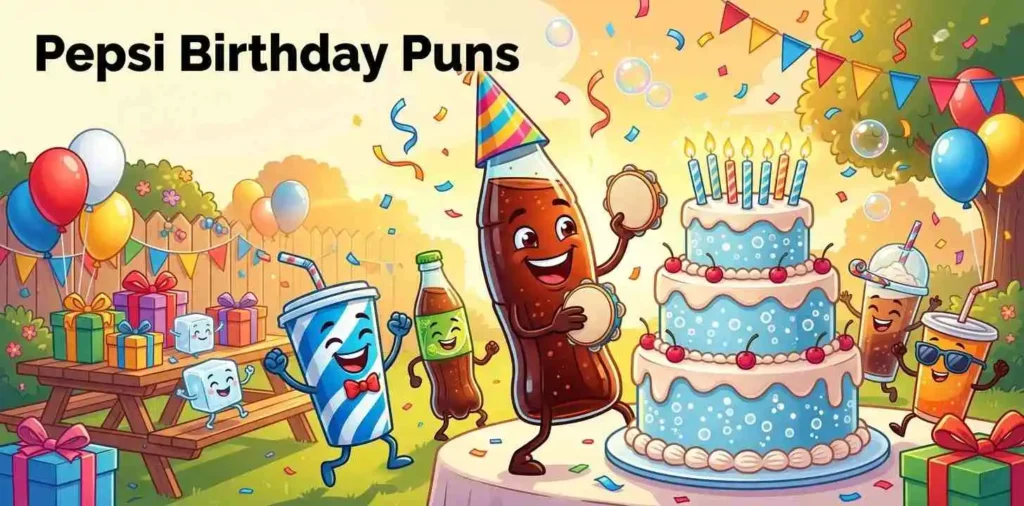 Cola drinks celebrating birthday party
