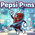 Funny cola bottle smiling brightly