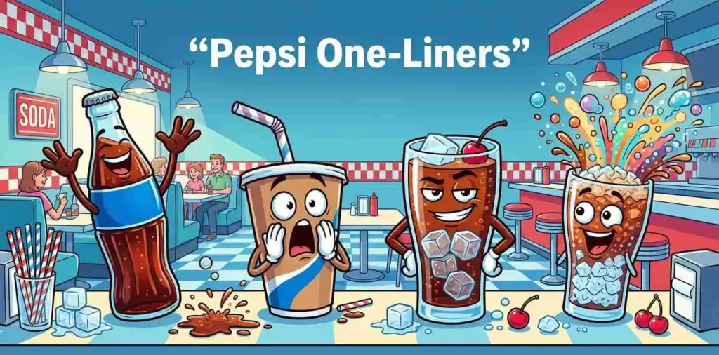 Cola drinks sharing funny moments