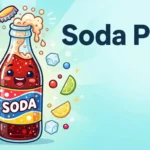 Funny soda bottle fizzing