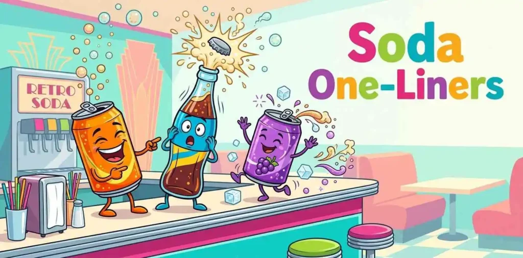 Soda cans popping bubbles