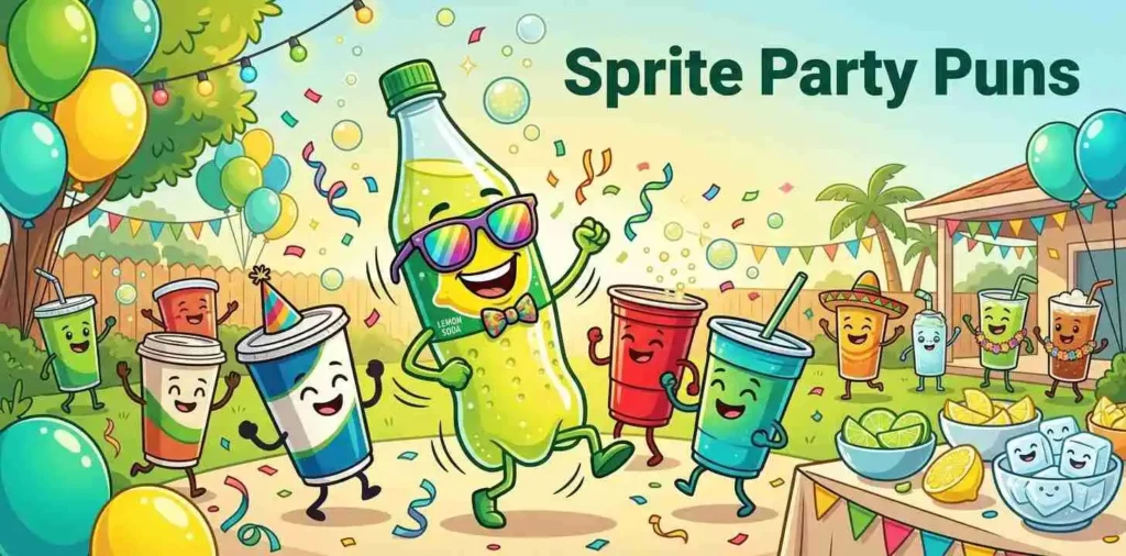 Lemon soda celebrating party