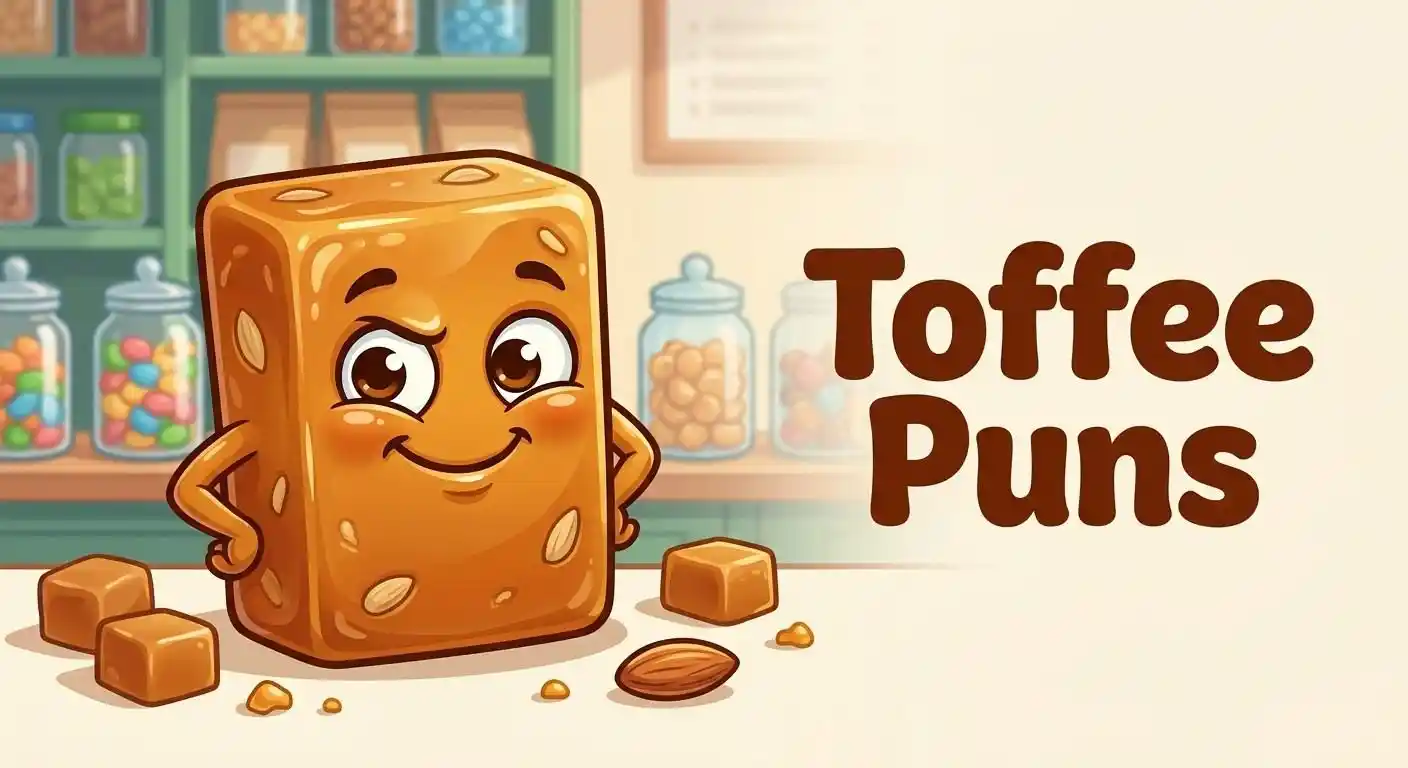 Cute cartoon toffee candy with smile
